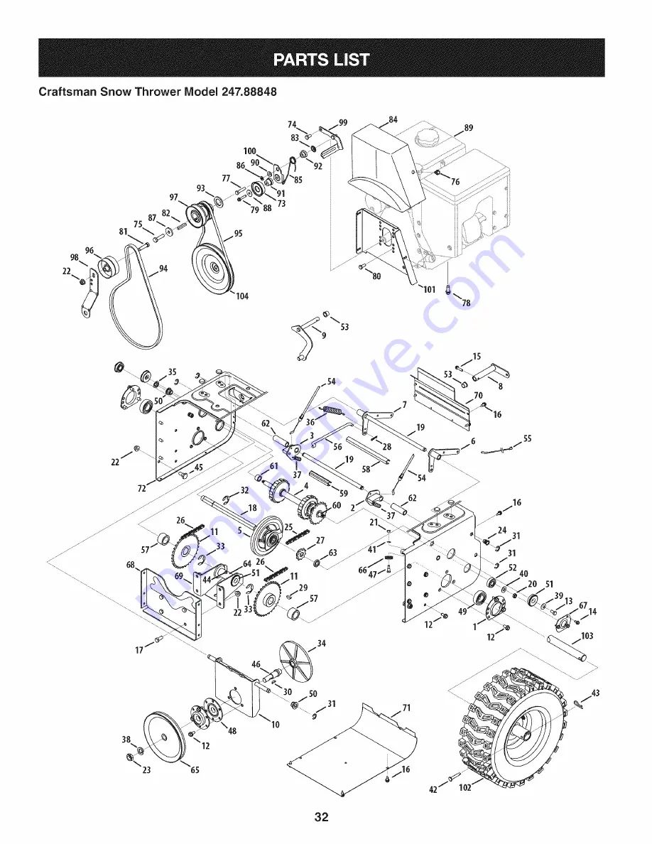 Craftsman Professional 247.88848 Скачать руководство пользователя страница 33