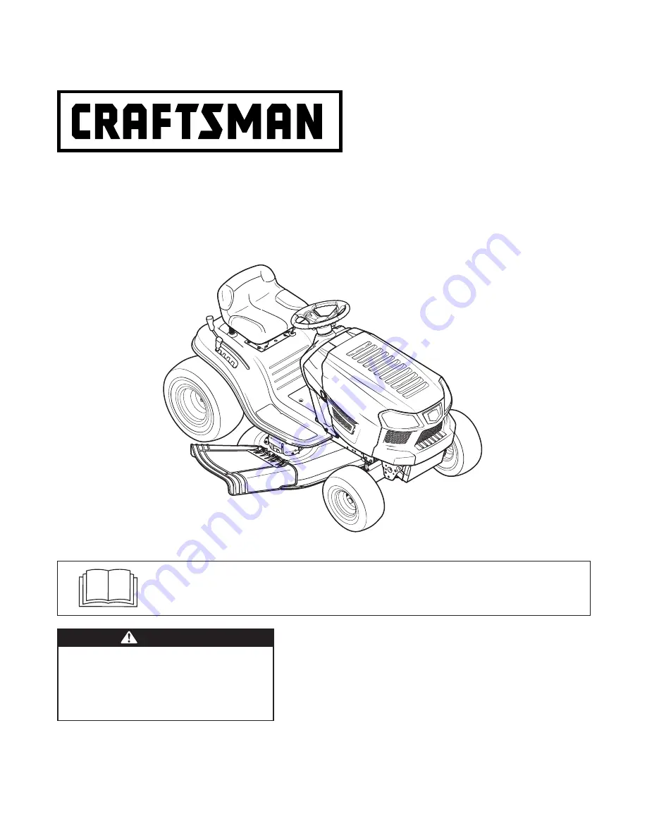 Craftsman T1000 series Скачать руководство пользователя страница 1