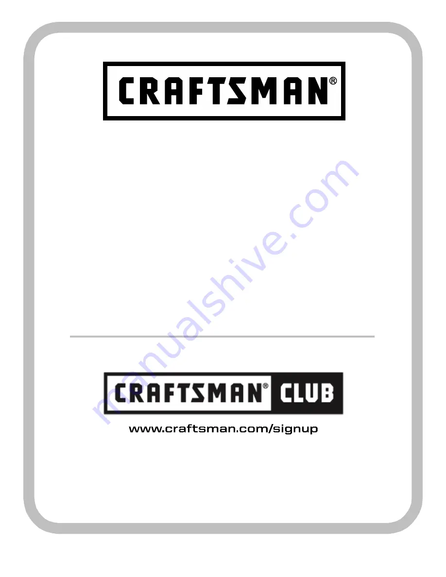 Craftsman T1000 series Operator'S Manual Download Page 64