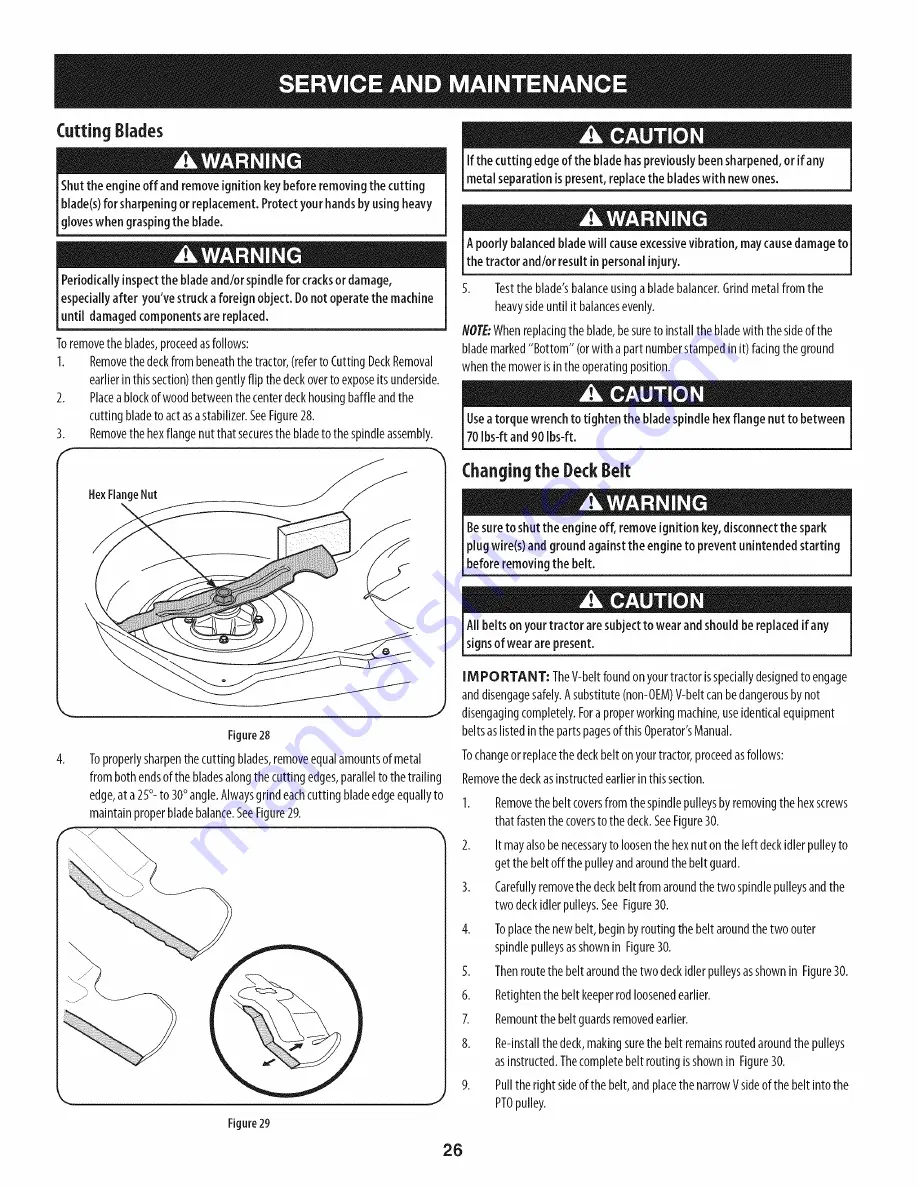 Craftsman T1200 247.203770 Скачать руководство пользователя страница 26