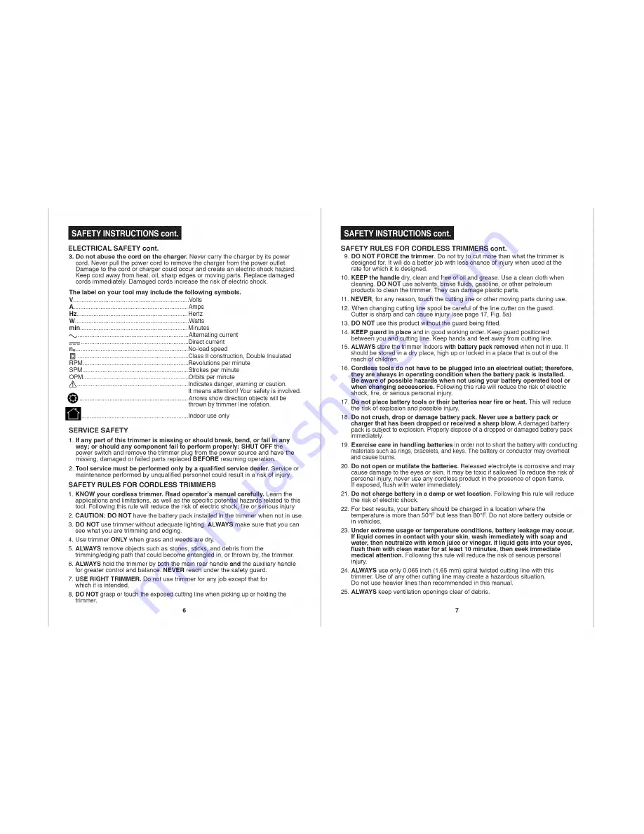 Craftsman Weedwacker 172.743240 Operator'S Manual Download Page 4