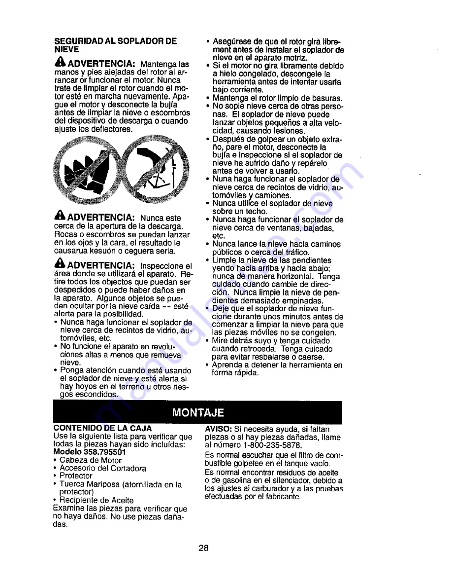 Craftsman WEEDWACKER 358.795501 Instruction Manual Download Page 28