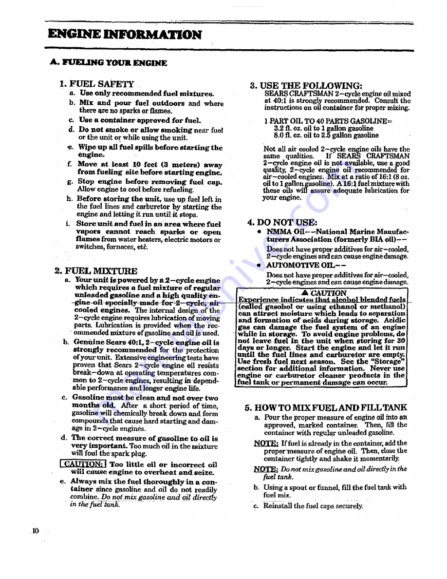 Craftsman Weedwacker 358.797161.32cc Operator'S Manual Download Page 10