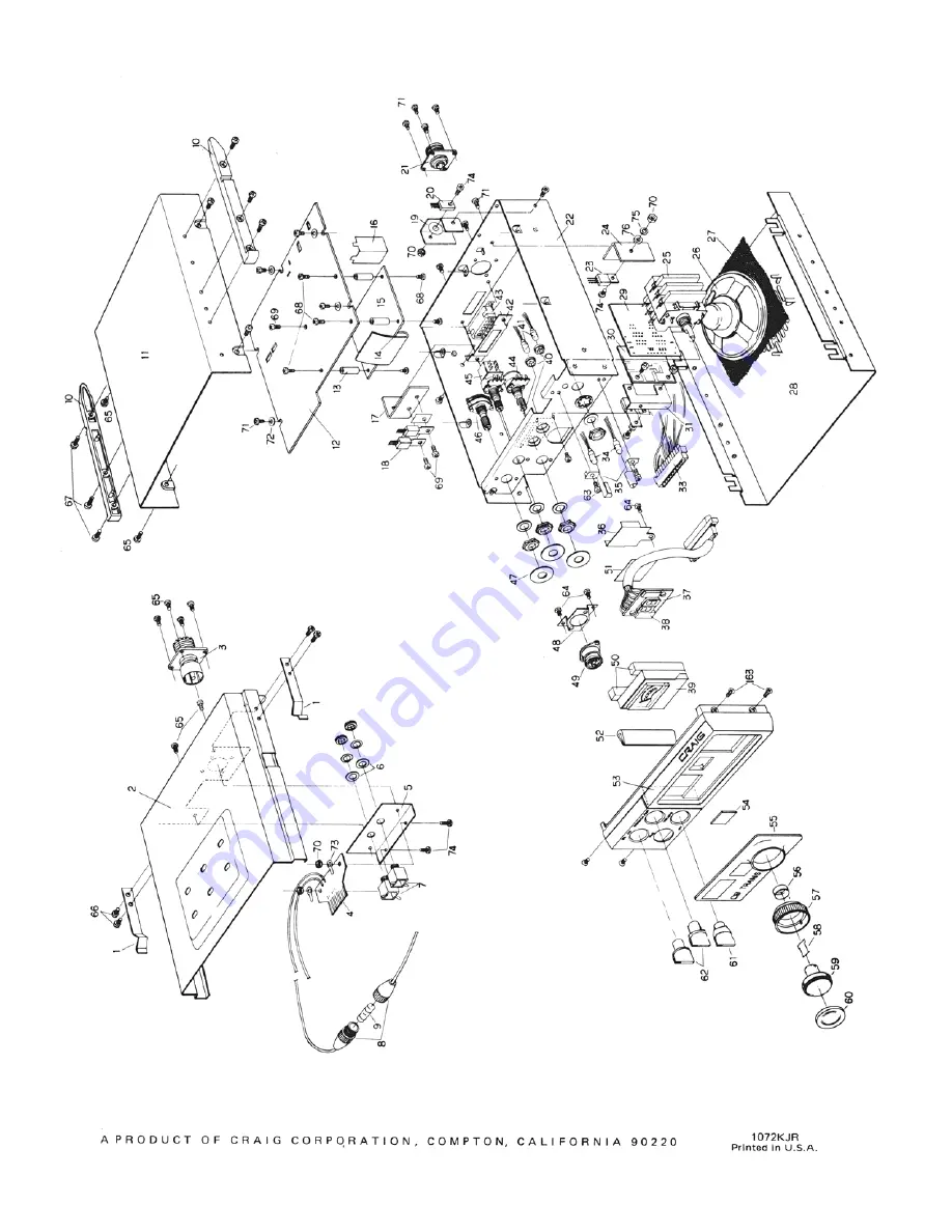 Craig L101 Service Manual Download Page 9