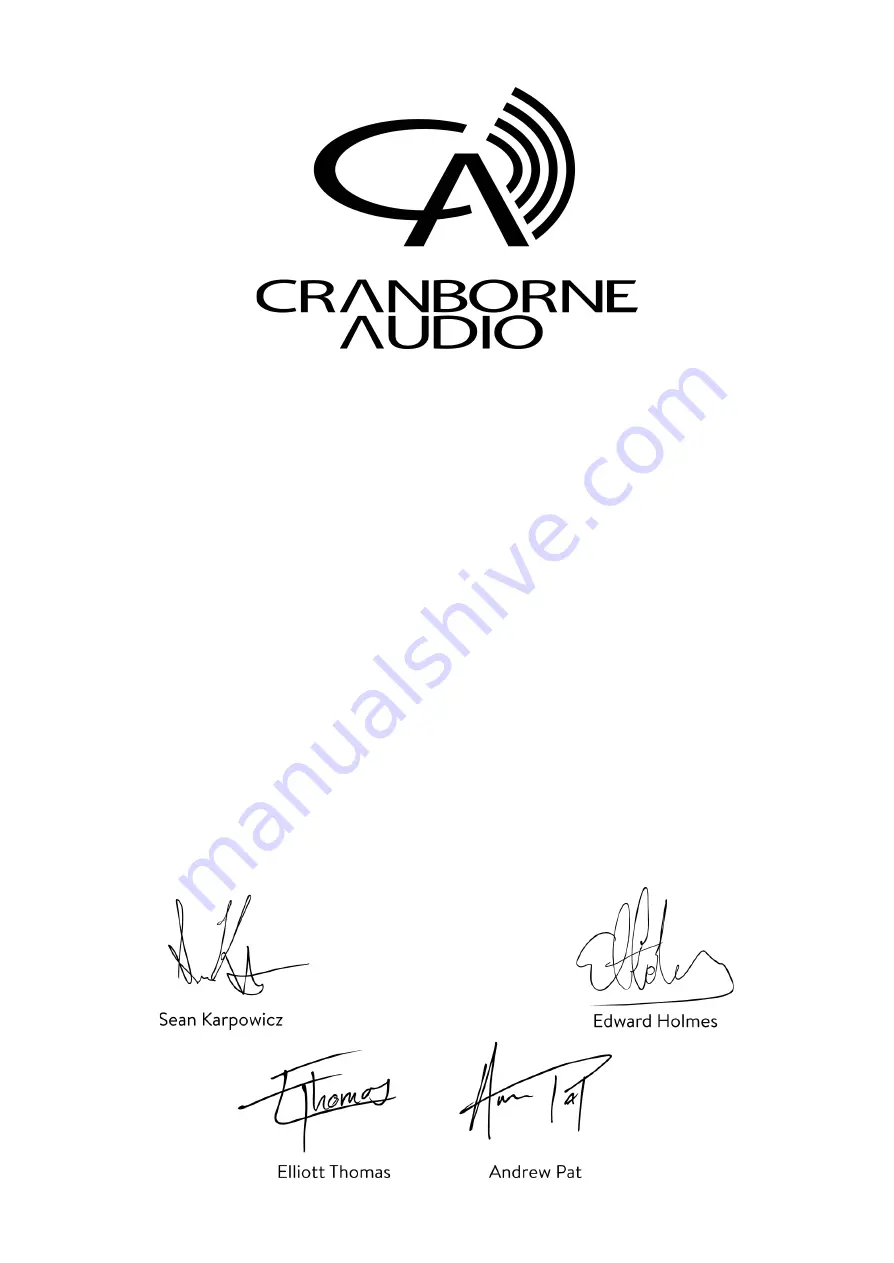 Cranborne Audio 500R8 Manual Download Page 1