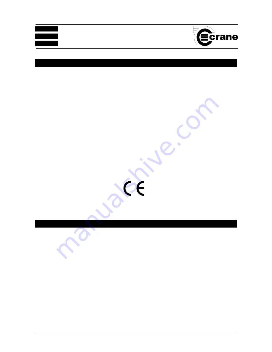 Crane Electronics DTT Opta Operator'S Manual Download Page 2