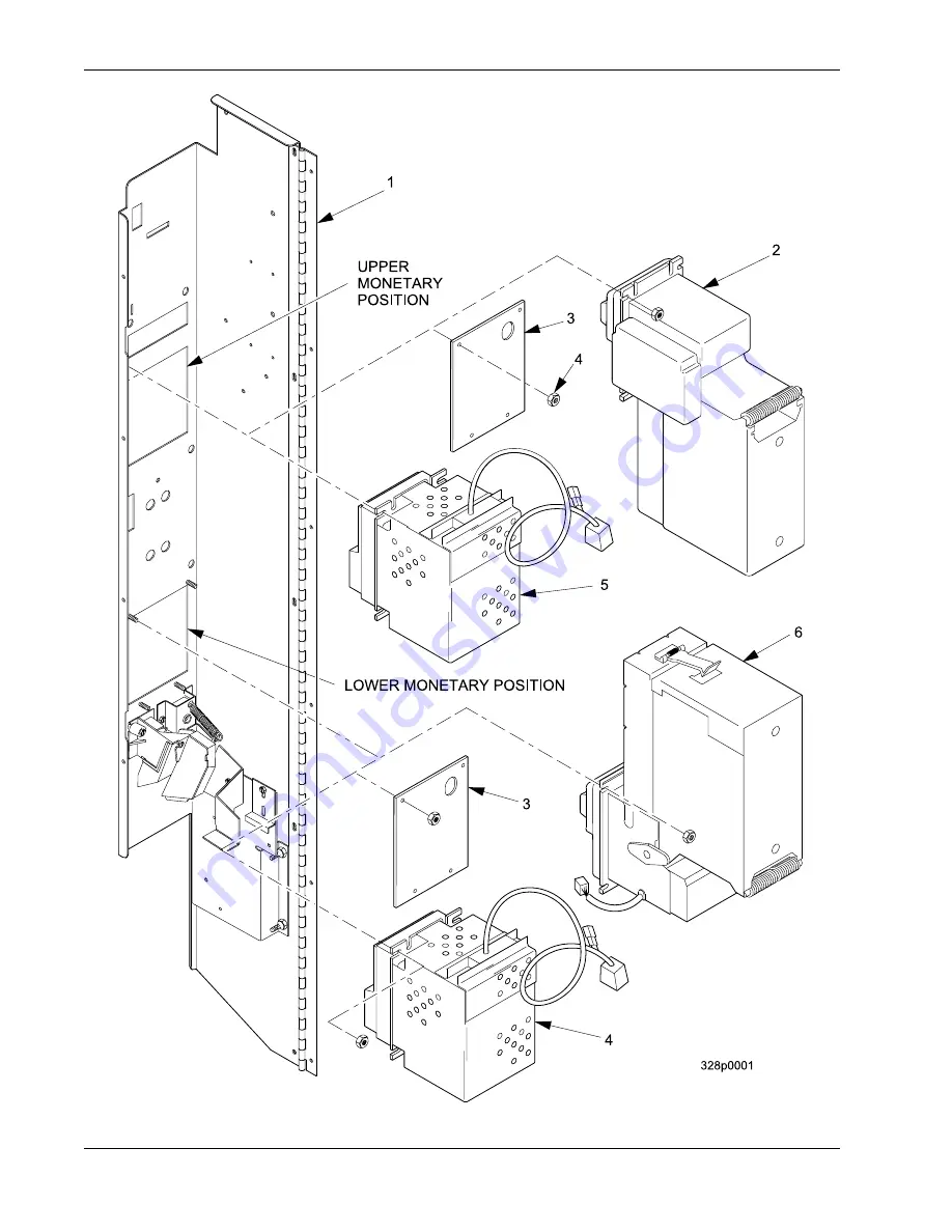 Crane Merchandising Systems 327 Parts Manual Download Page 142