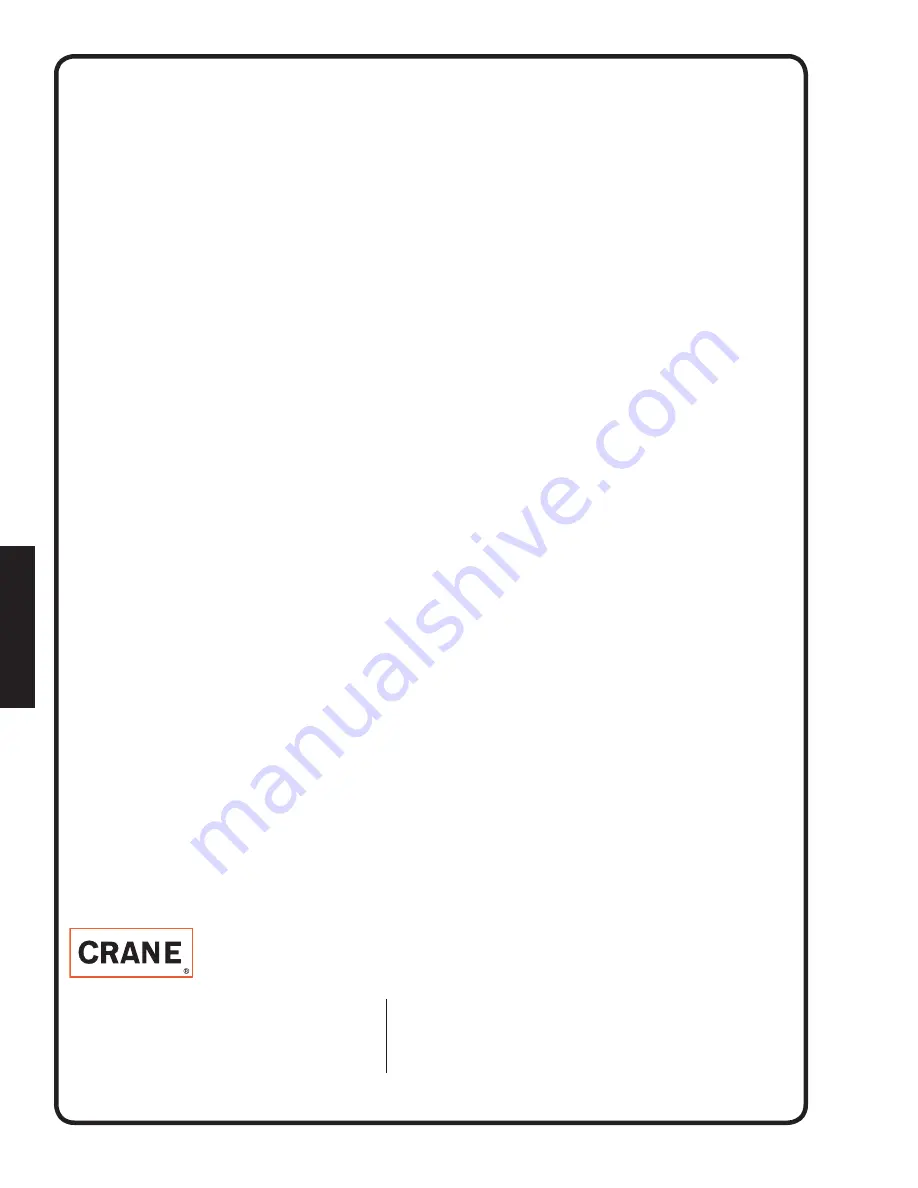 Crane Barnes 3SE-HD Series Installation Manual Download Page 40