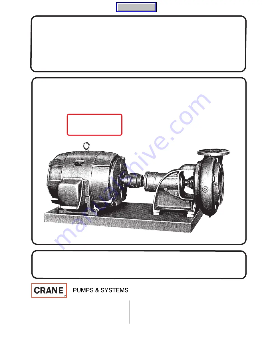 Crane DEMING 4060 Series Installation, Operation & Maintenance Manual Download Page 1