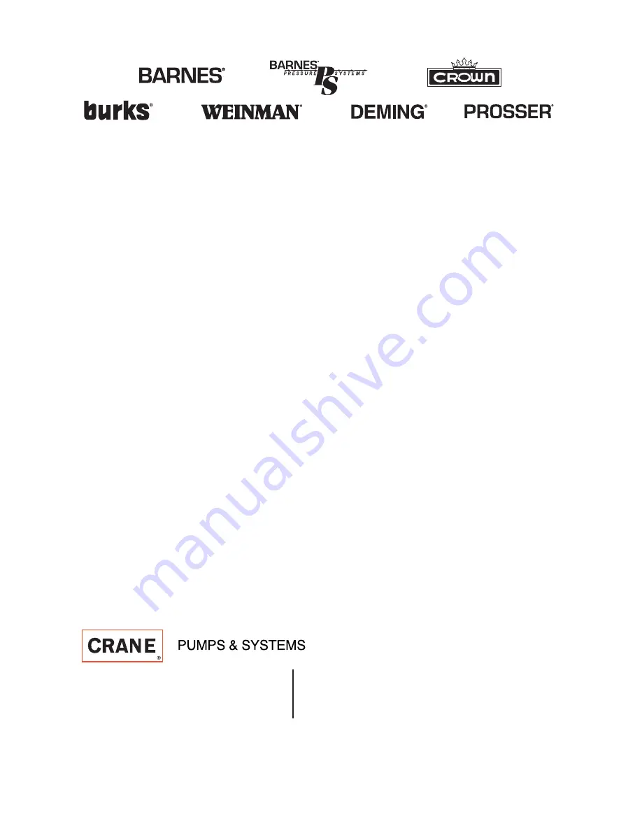 Crane DEMING 4111 Series Скачать руководство пользователя страница 11