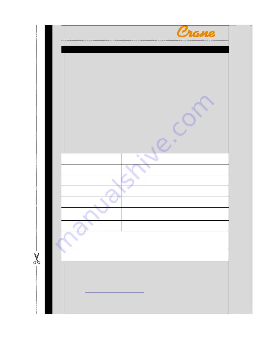 Crane EE-5058 Instruction Manual Download Page 15