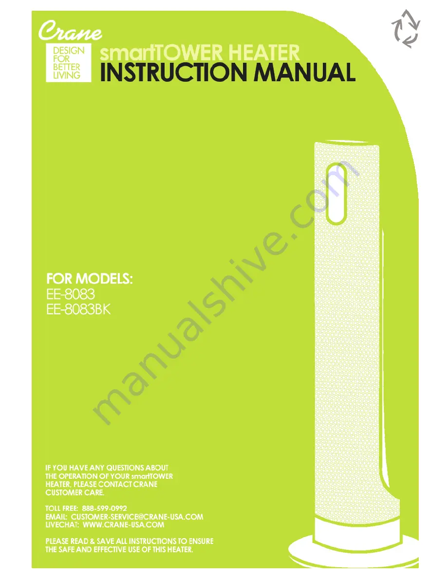 Crane EE-8083 Instruction Manual Download Page 1