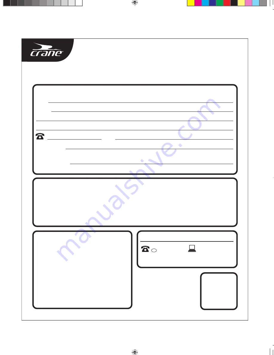 Crane MD 14659 Скачать руководство пользователя страница 20