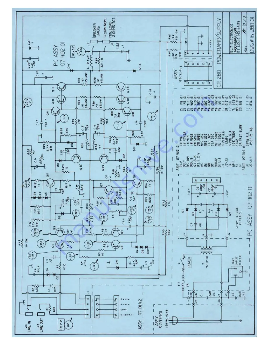 Crate Sprint CR-280 Operating And Maintenance Manual Download Page 5