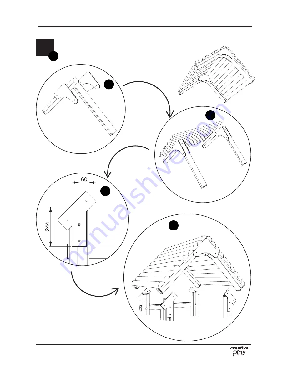 Creative Play SANDHUT MINOR Installation Instructions Manual Download Page 12