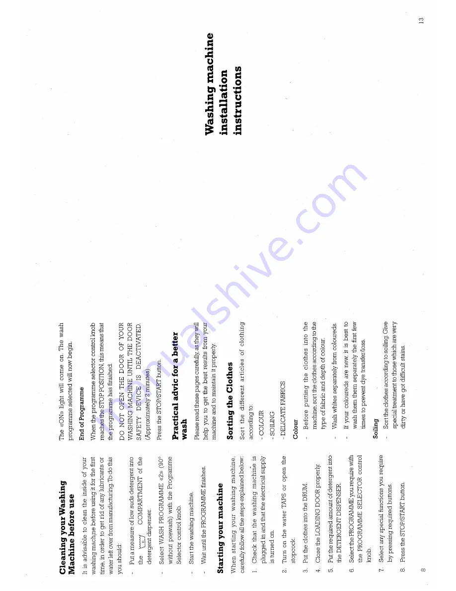 Creda HBW1002 Installation And Instruction Manual Download Page 10