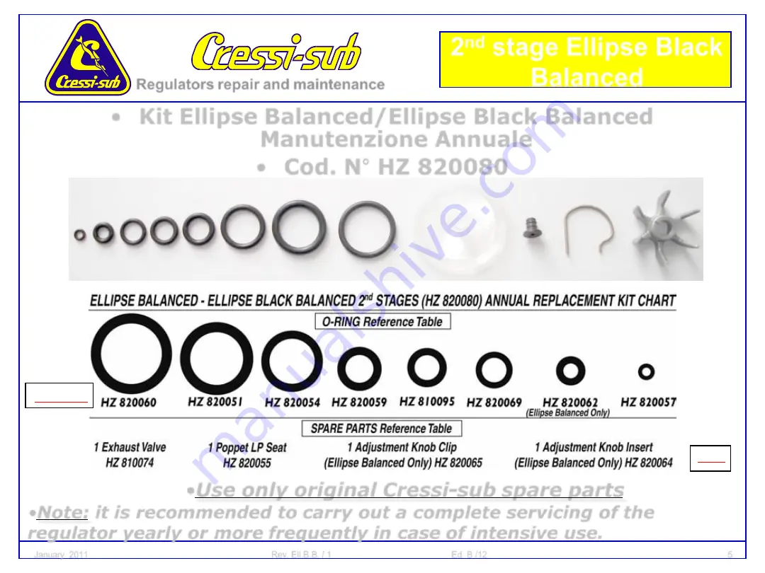 Cressi-sub Ellipse Black Balanced Manual Download Page 5