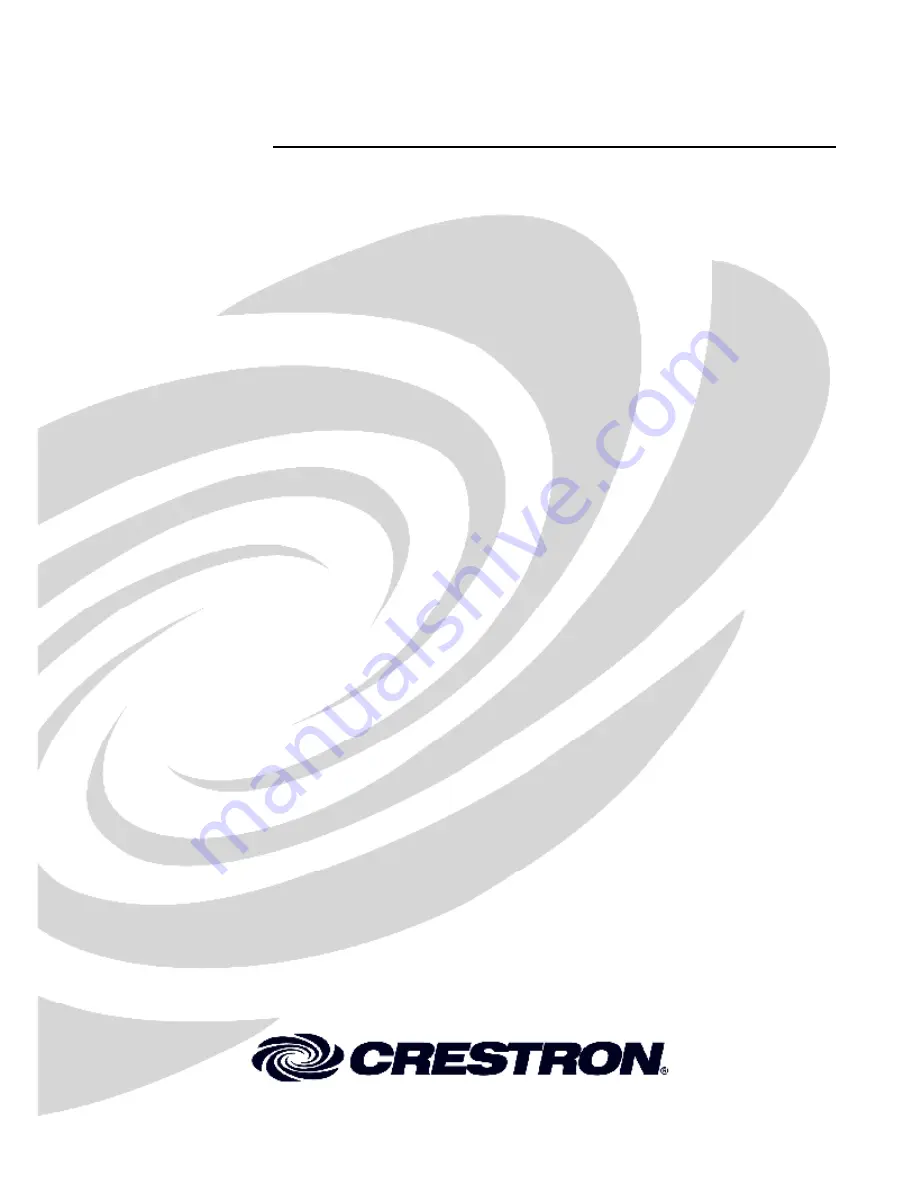 Crestron CWD6922 Operation Manual Download Page 1