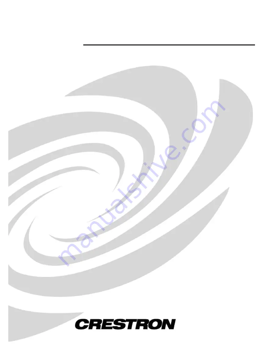 Crestron CWD7567 Operation Manual Download Page 1