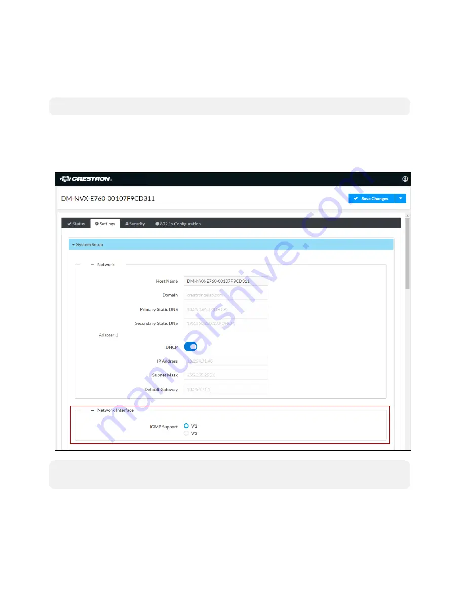 Crestron DM-NVX-E760 Product Manual Download Page 14