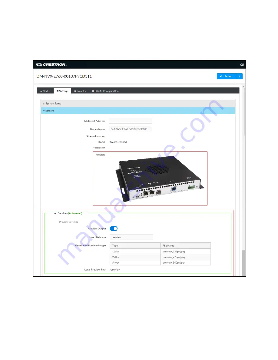 Crestron DM-NVX-E760 Скачать руководство пользователя страница 22