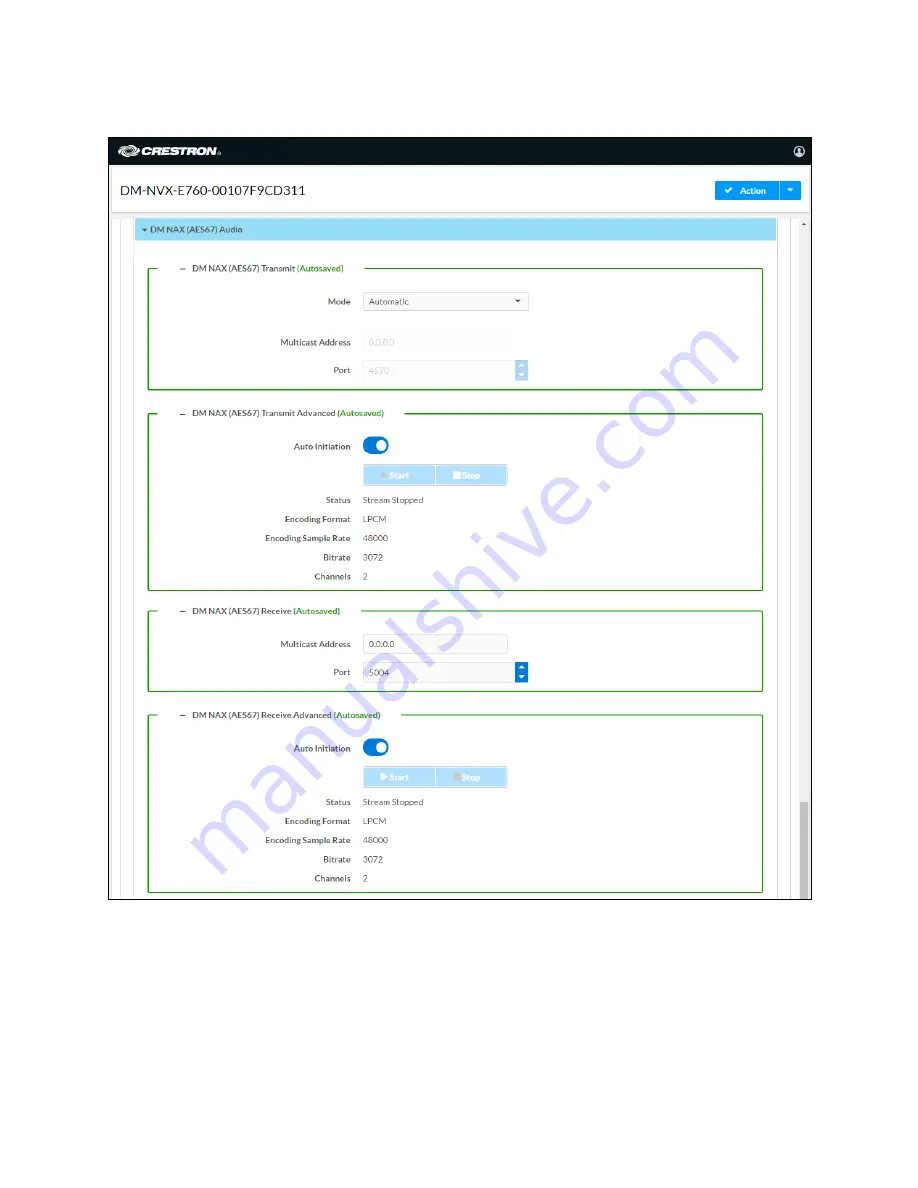 Crestron DM-NVX-E760 Product Manual Download Page 31