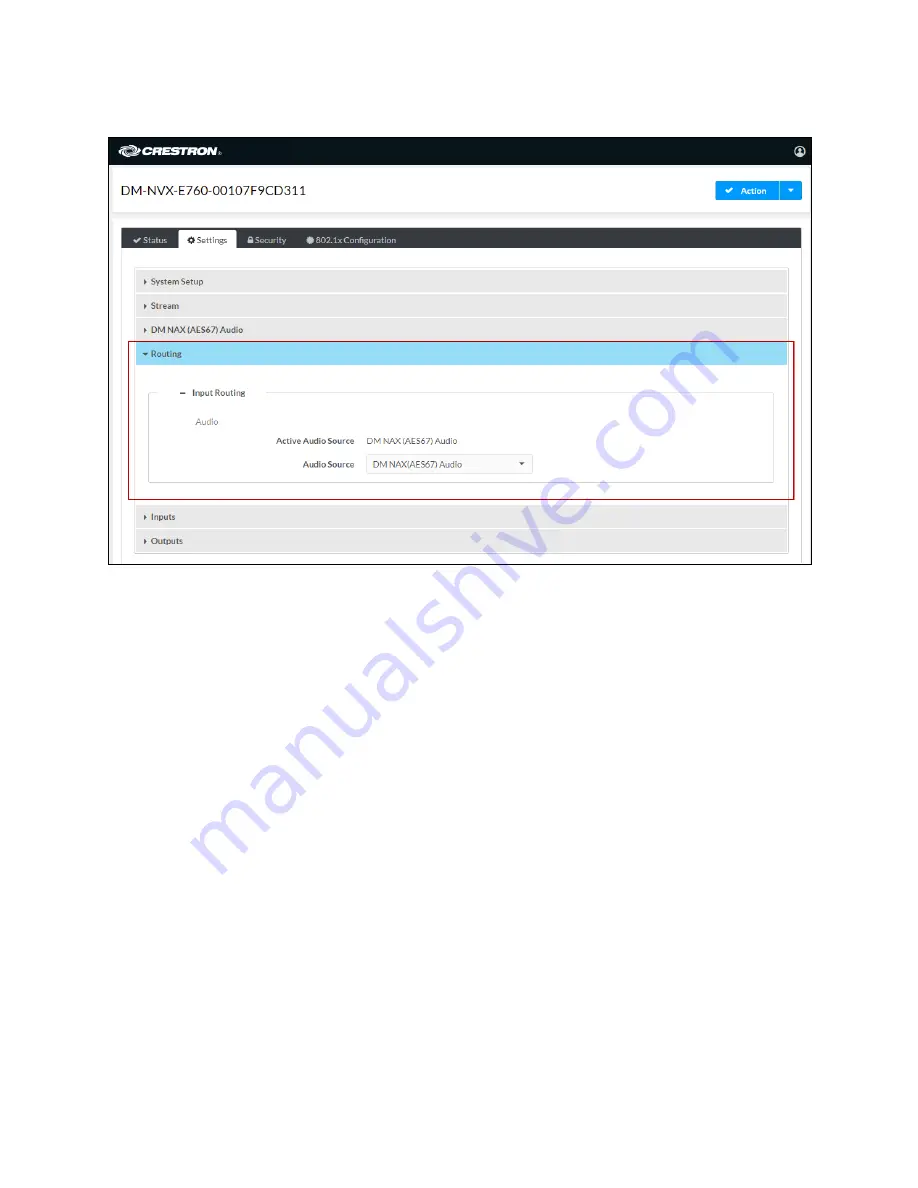 Crestron DM-NVX-E760 Product Manual Download Page 33