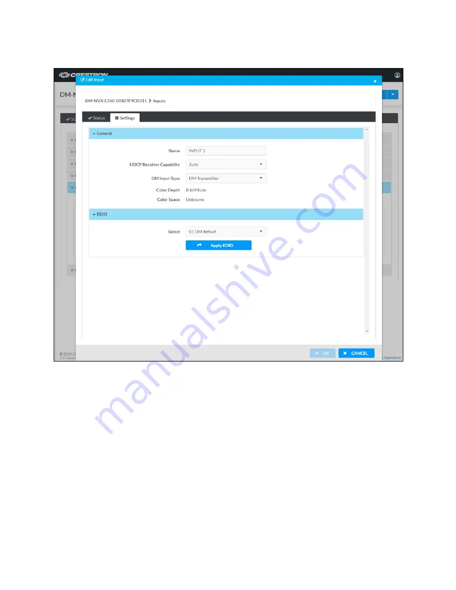 Crestron DM-NVX-E760 Product Manual Download Page 36