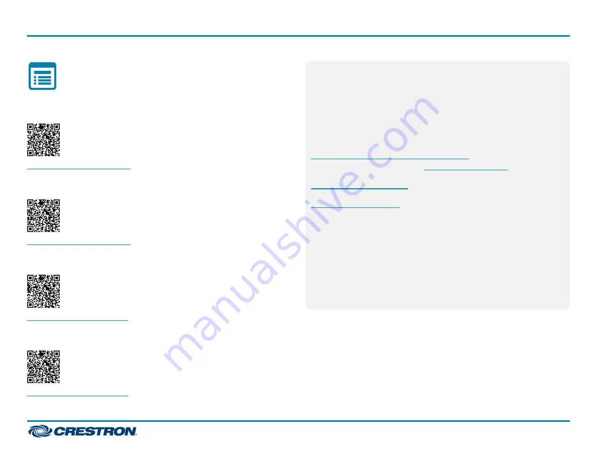 Crestron Horizon HZ-FP-G Series Quick Start Download Page 4