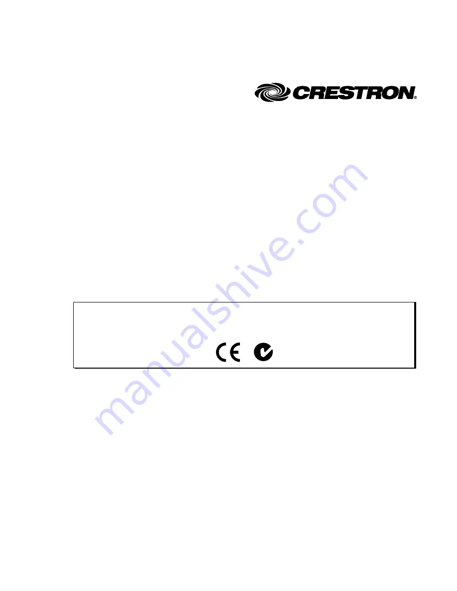 Crestron MMK-V12 Installation Manual Download Page 2