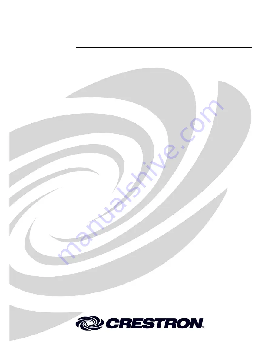 Crestron pw-1205ru Installation Manual Download Page 1