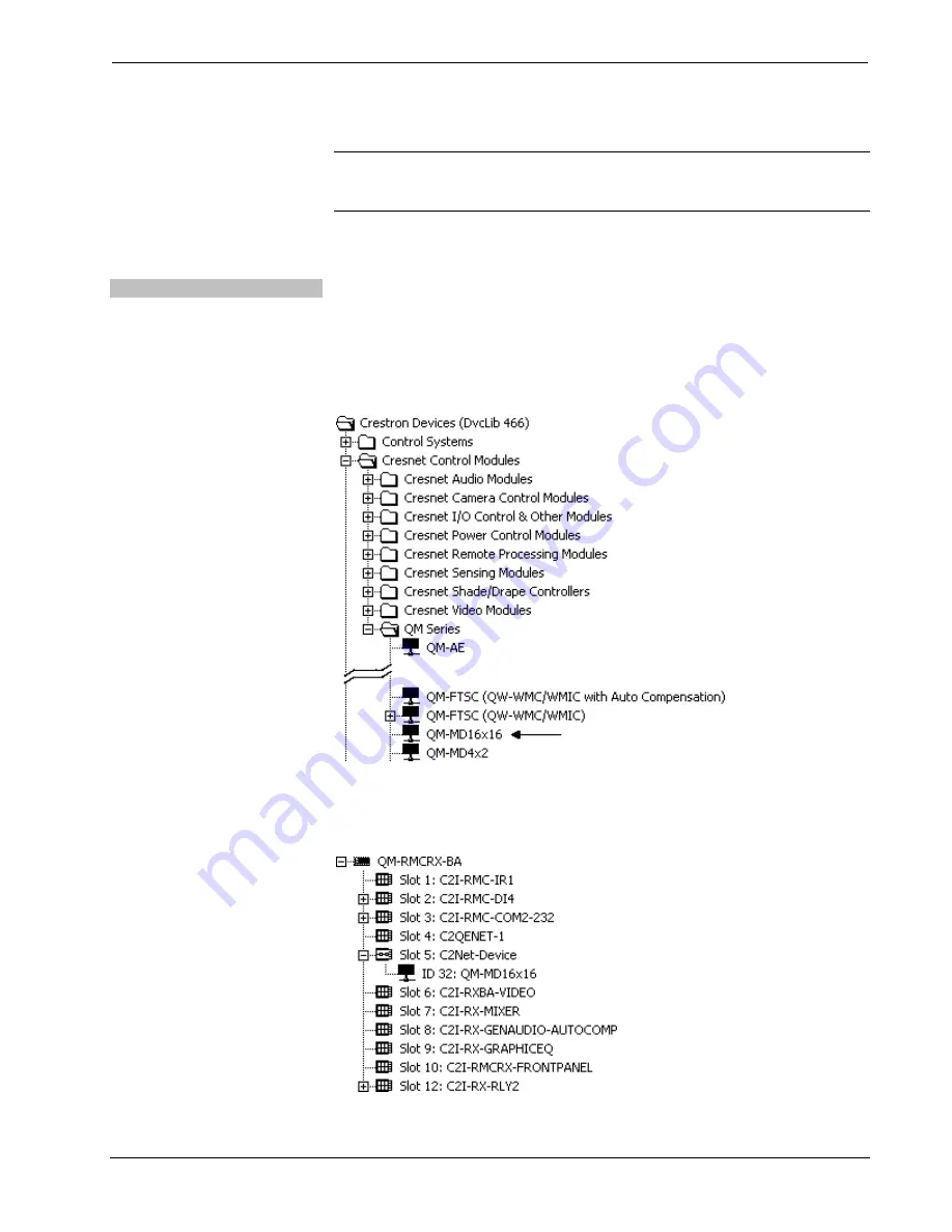 Crestron QM-MD16X16 Скачать руководство пользователя страница 22