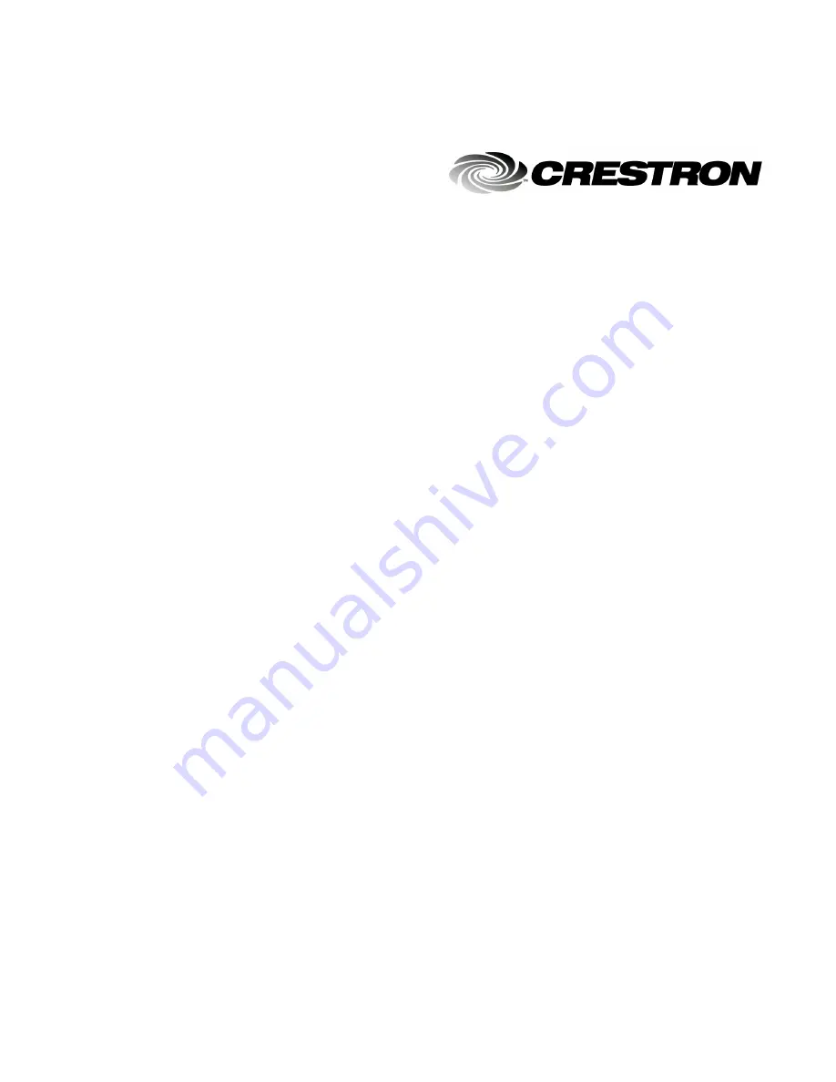 Crestron STX-1550CW Operation Manual Download Page 2