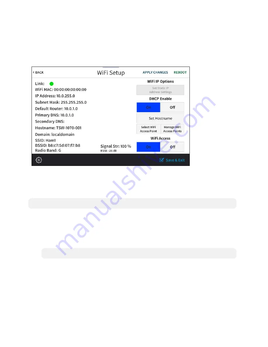 Crestron TSW-570P Product Manual Download Page 159