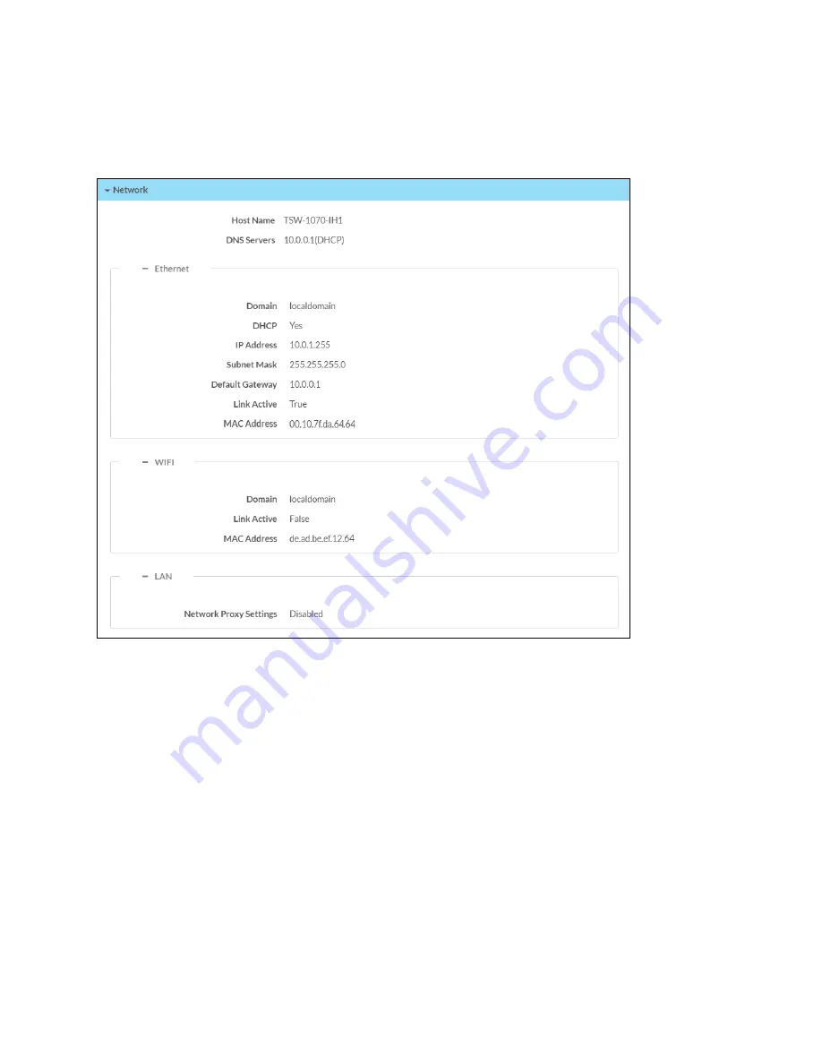 Crestron TSW-570P Скачать руководство пользователя страница 187