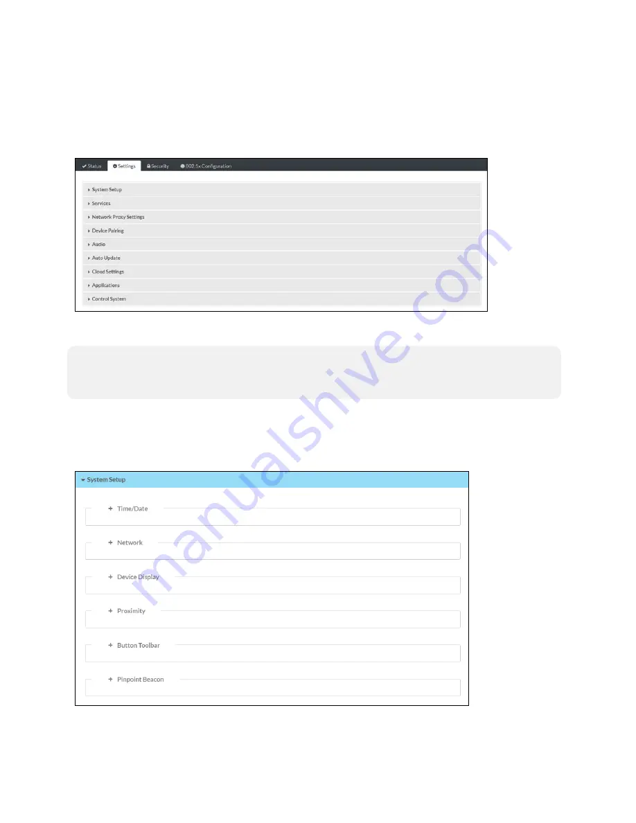 Crestron TSW-570P Product Manual Download Page 191