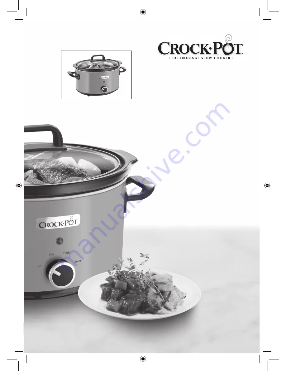 Crock-Pot CSC022X Скачать руководство пользователя страница 1