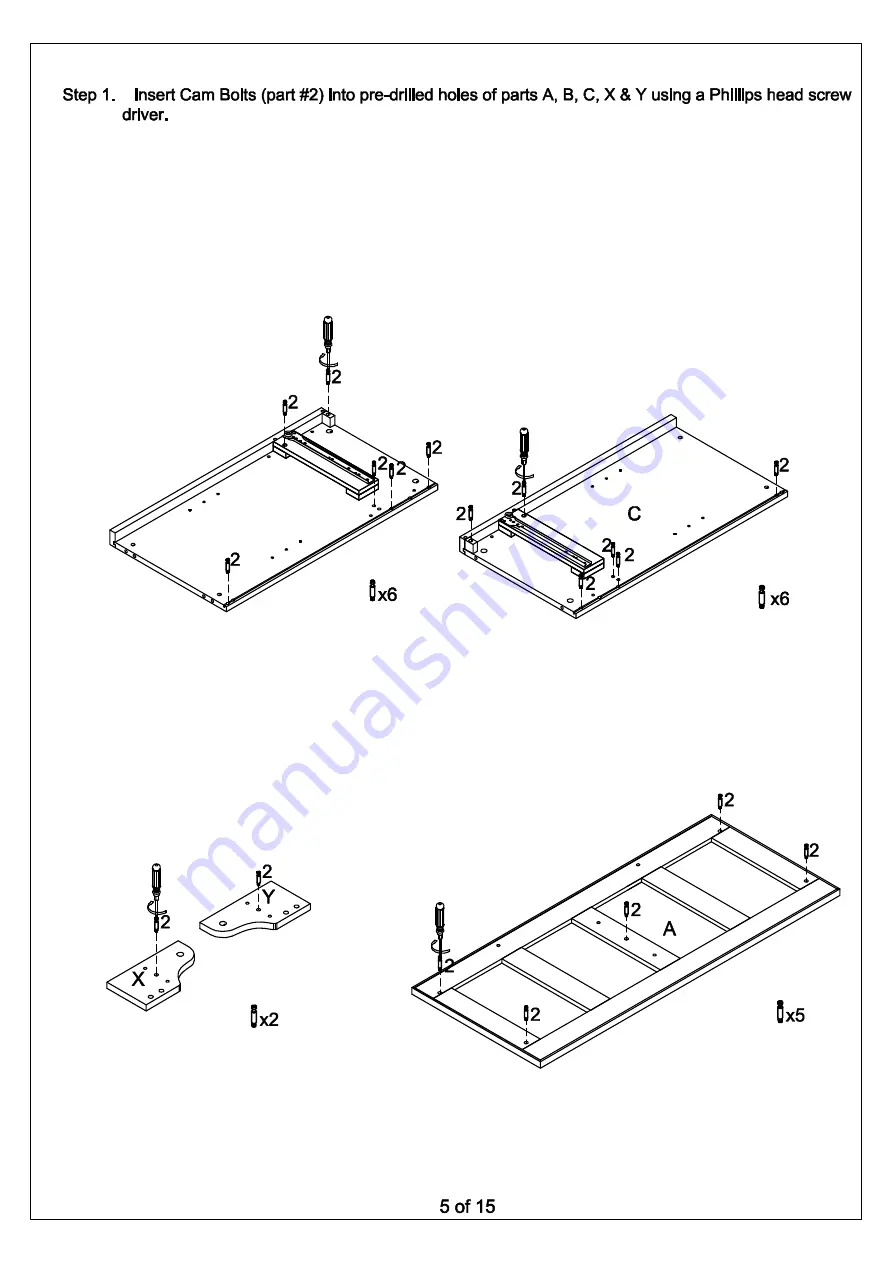 Crosley Furniture CF3001 Manual Download Page 6