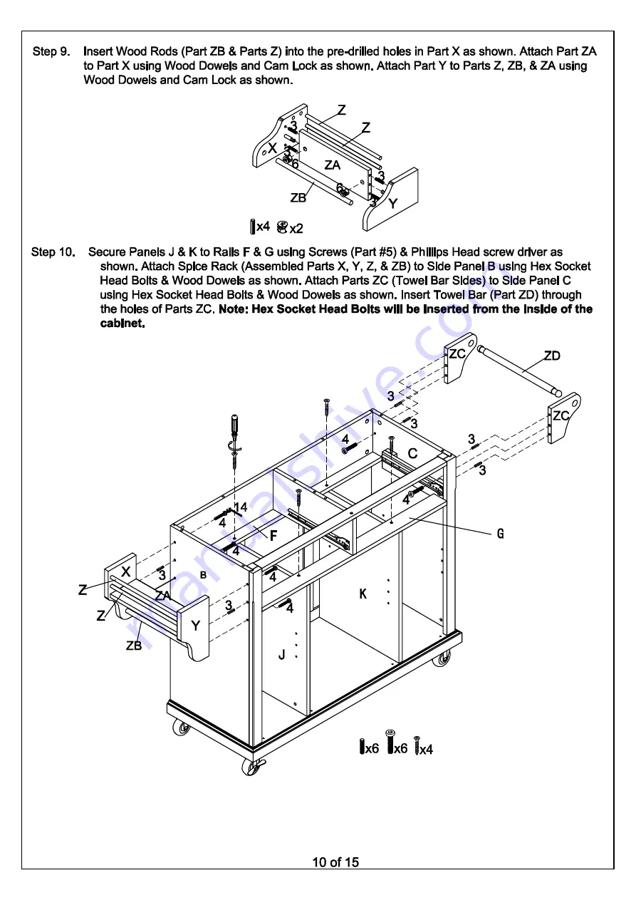 Crosley Furniture CF3001 Manual Download Page 11