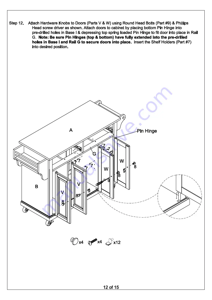 Crosley Furniture CF3001 Скачать руководство пользователя страница 13