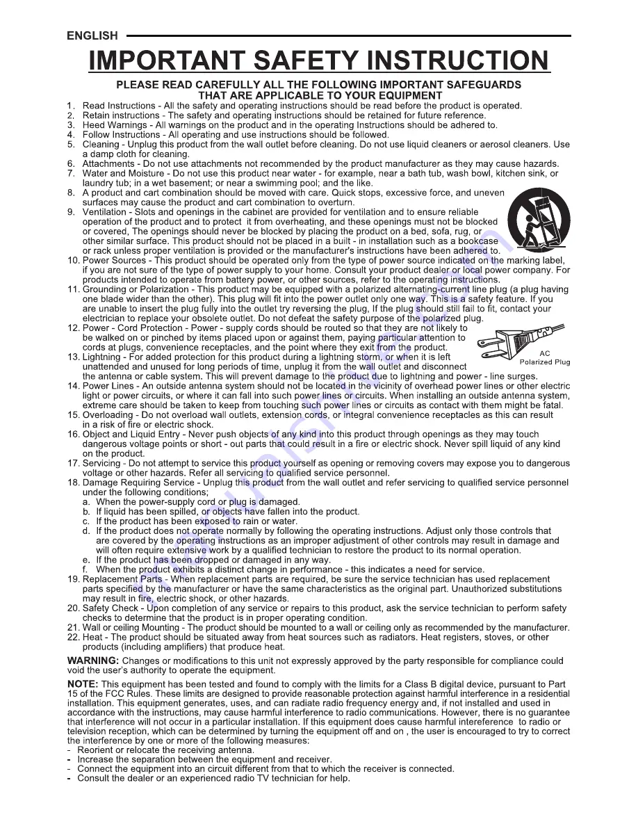 Crosley CR42C Lancaster Instruction Manual Download Page 2