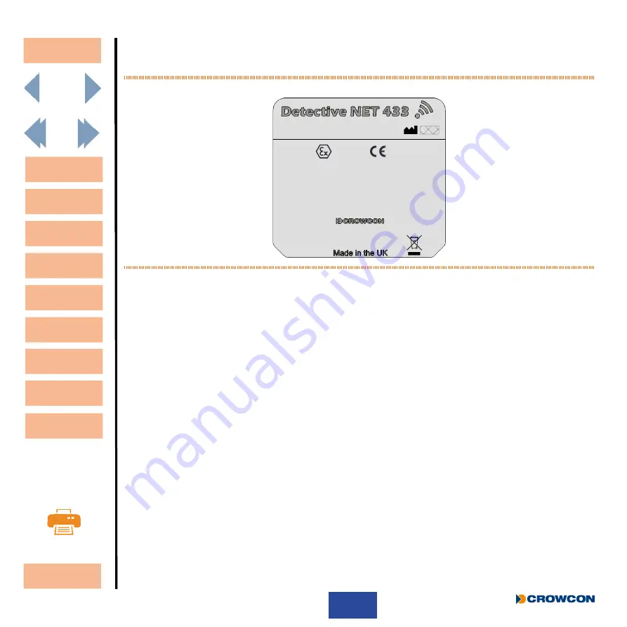 Crowcon Detective Net User & Operator Manual Download Page 8