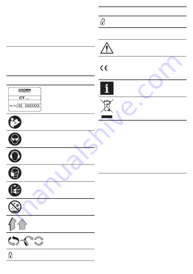 Crown CT36073 Original Instructions Manual Download Page 115