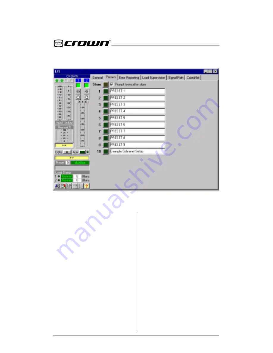 Crown IQ-PIP-USP2 Reference Manual Download Page 40