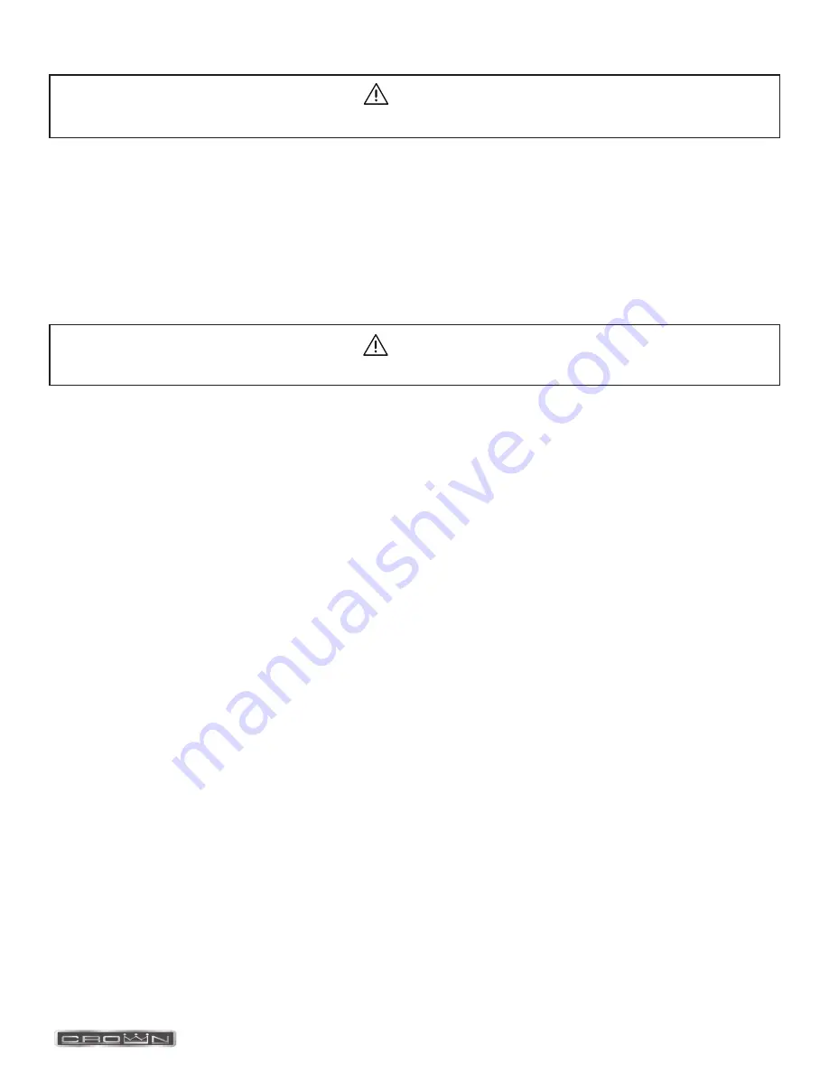 Crown OB-2-2-27-G Installation & Operation Manual Download Page 13