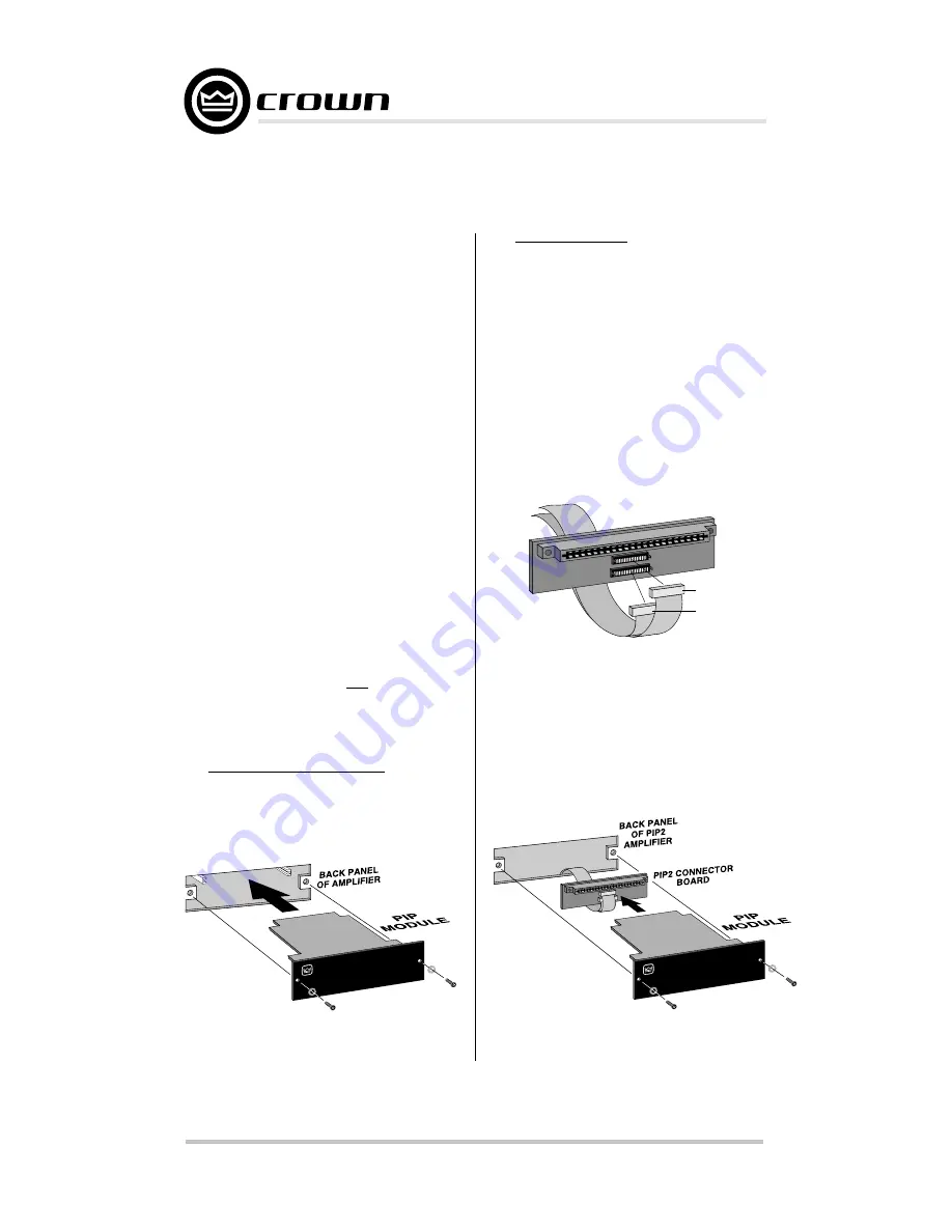 Crown PIP-AMCB Reference Manual Download Page 16