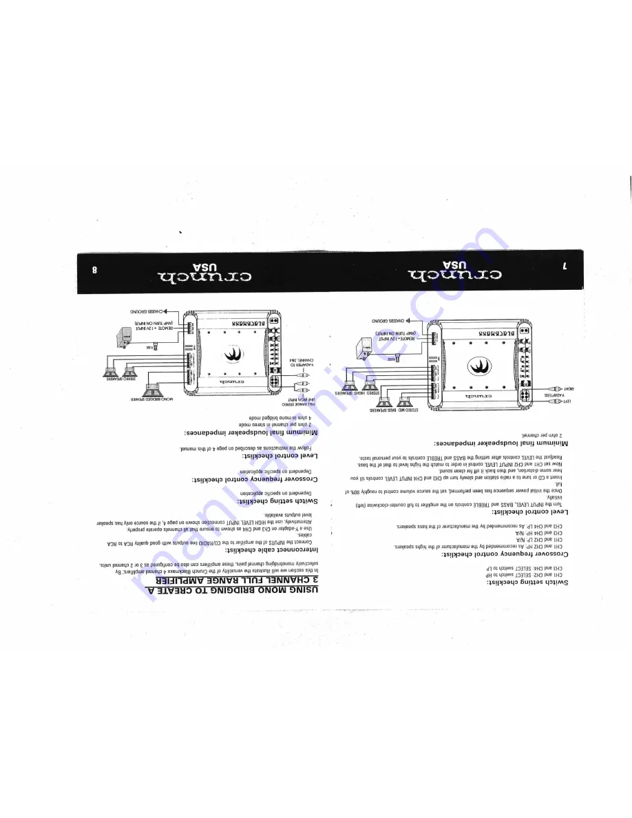 Crunch BLX 4125 Скачать руководство пользователя страница 5