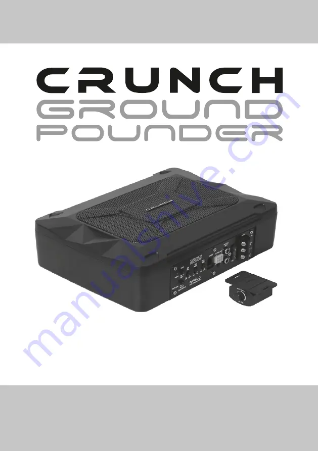 Crunch GP600 Скачать руководство пользователя страница 1