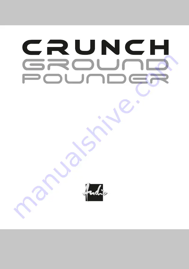 Crunch GP600 Скачать руководство пользователя страница 24