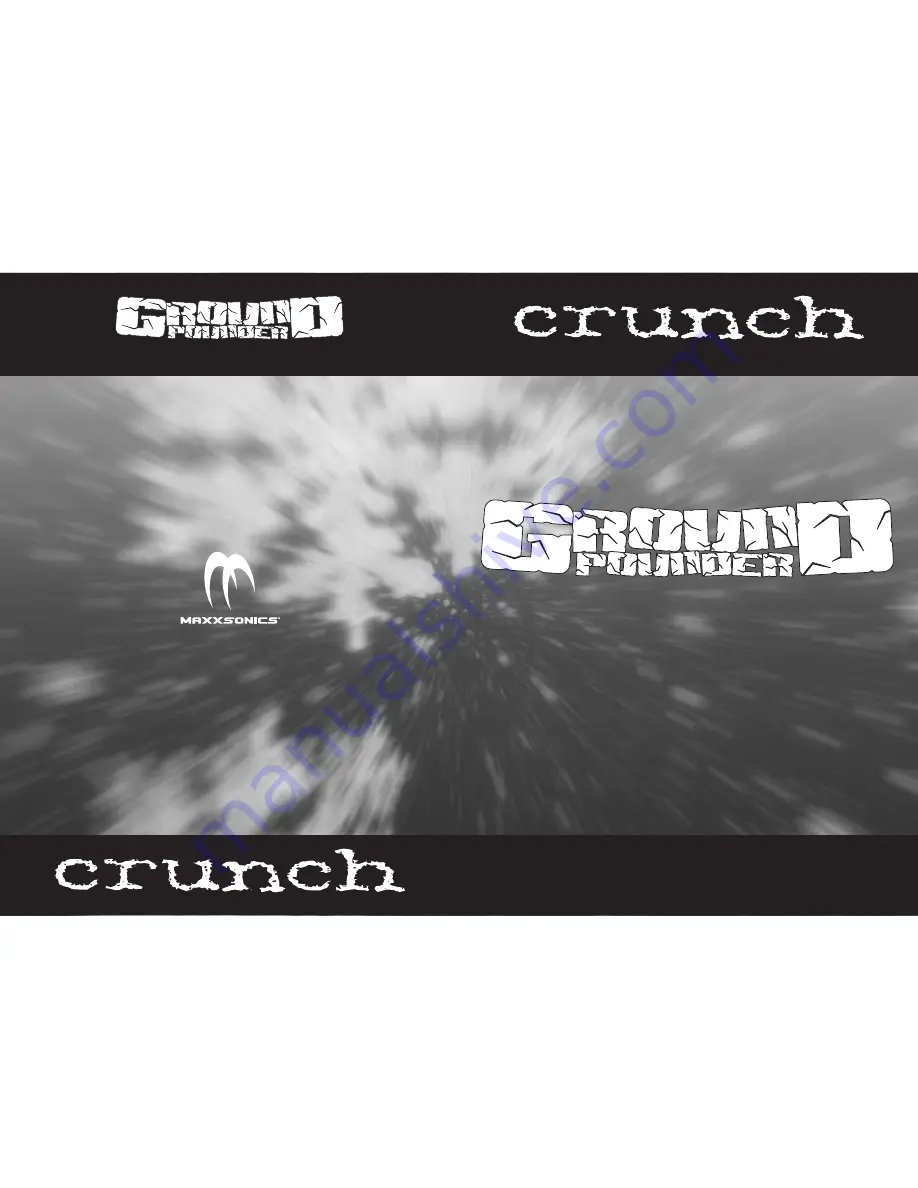 Crunch Ground Pounder GP10D2 Owners And Installation Manual Download Page 1